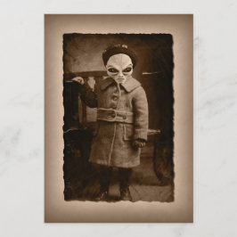  Alien Toddler Halloween Party Kaart