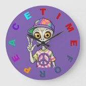 Alien toont het Hand Vredesteken 1 Grote Klok (Voorkant)
