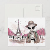 Alien Touring Paris Briefkaart (Voorkant / Achterkant)