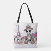 Alien Touring Paris Tote Bag (Achterkant)