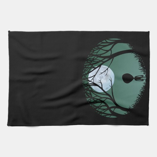 Alien Towel Party Custom Alien E.T. Tea Towels Theedoek (Horizontaal)