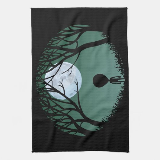 Alien Towel Party Custom Alien E.T. Tea Towels Theedoek (Verticaal)