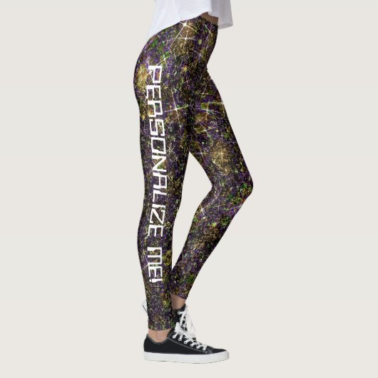 Alien Treasure Trove Galaxy Glitter CUSTOM Leggings (Rechts)