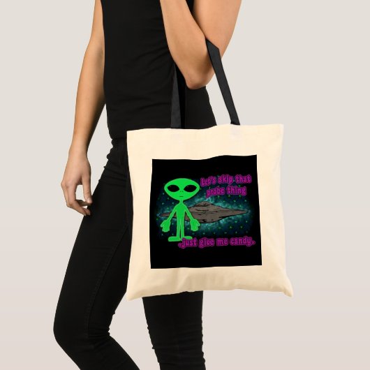 Alien Trick or treat Tote Bag (Voorkant (product))