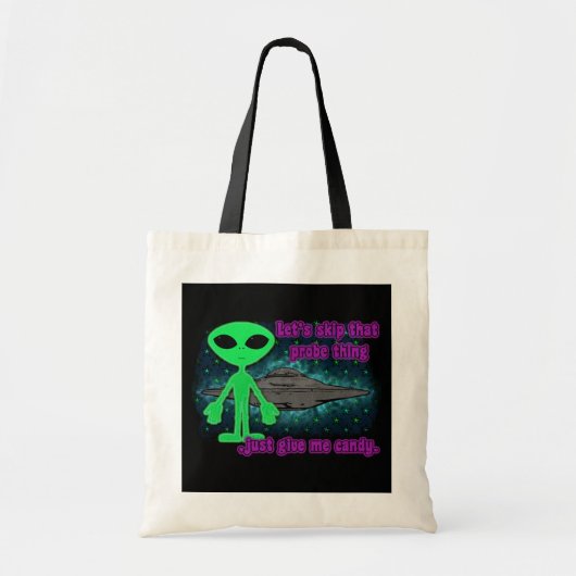 Alien Trick or treat Tote Bag (Voorkant)