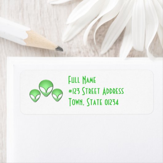 Alien Trio-adreslabel Etiket (Insitu)