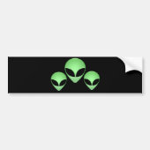 Alien Trio Bumpersticker (Voorkant)