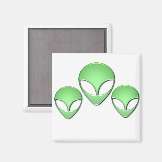 Alien Trio Magnet (Voorkant / Achterkant)