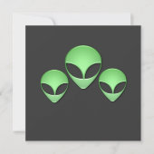 Alien Trio Uitnodiging (Voorkant)
