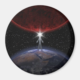 Alien tussen de planeten magneet