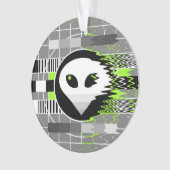 Alien TV acrylversiering Ornament (voorkant)