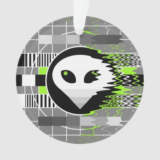 Alien TV acrylversiering Ornament (voorkant)