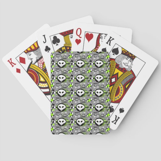 Alien TV multiplaying-cards Pokerkaarten (Achterkant)
