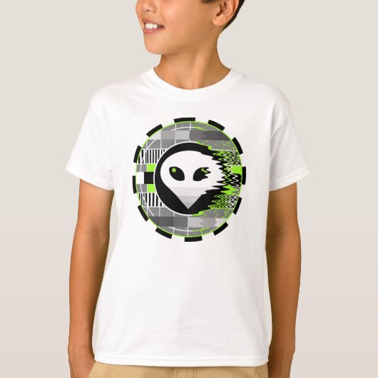 Alien TV Ronde T-shirt kinderen wit (Voorkant)