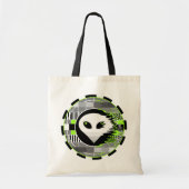 Alien TV Round canvas tas (Voorkant)