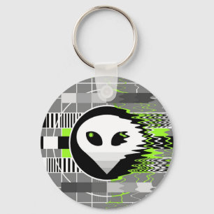 Alien TV sleutelhanger-ronde Sleutelhanger