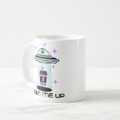 Alien UFO Coffee Cup Koffiemok (Voorkant links)