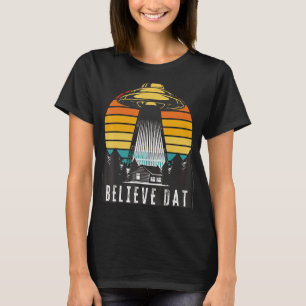 Alien ufo geloven dat buitenaardse ontvoering ruim t-shirt