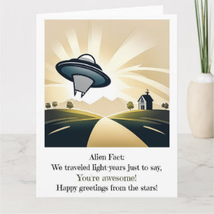 Alien UFO grote Kaart