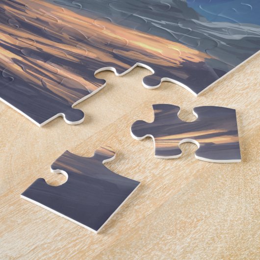 Alien ufo in de ruimte legpuzzel (Zijkant)