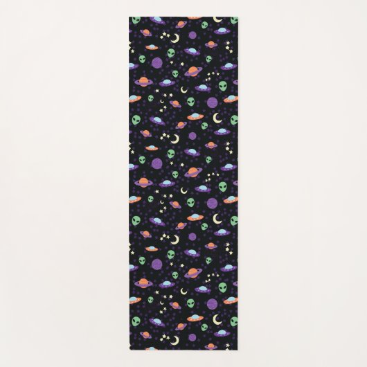 Alien UFO in de ruimte Yogamat (Voorkant)