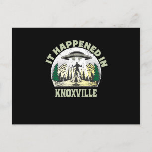 Alien UFO in knoxville City Briefkaart