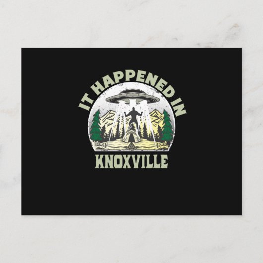 Alien UFO in knoxville City Briefkaart (Voorkant)