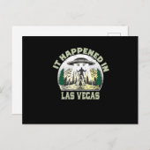 Alien UFO in las vegas City Briefkaart (Voorkant / Achterkant)