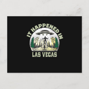 Alien UFO in las vegas City Briefkaart