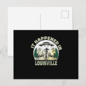 Alien UFO in louisville City Briefkaart (Voorkant / Achterkant)