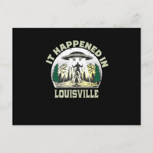 Alien UFO in louisville City Briefkaart