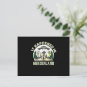 Alien UFO in onderland Briefkaart (Staand voorkant)