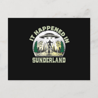 Alien UFO in onderland Briefkaart