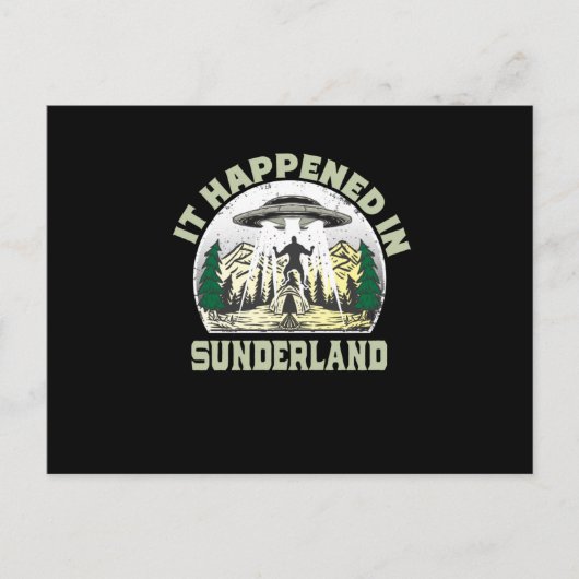Alien UFO in onderland Briefkaart (Voorkant)