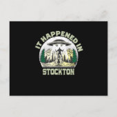 Alien UFO in opslagplaats Briefkaart (Voorkant)