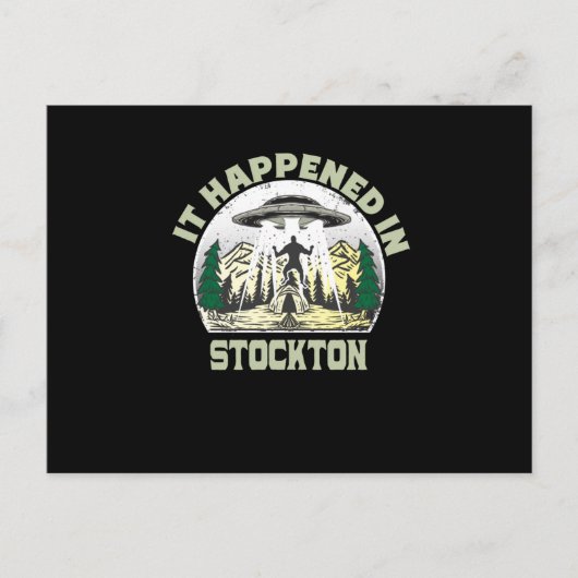 Alien UFO in opslagplaats Briefkaart (Voorkant)