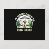 Alien UFO in Providence City Briefkaart (Voorkant)