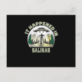 Alien UFO in salinas City Briefkaart (Voorkant)