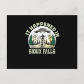 Alien UFO in sioux herfst City Briefkaart (Voorkant)