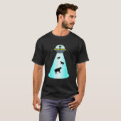 Alien UFO Koe Abduction Shirt Funny Extraterrestri (Voorkant volledig)
