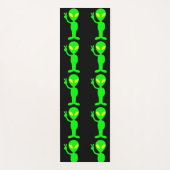 ALIEN UFO LITTLE GREEN MAN YOGA MATS YOGAMAT (Voorkant)