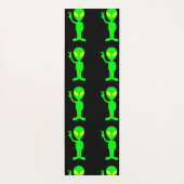 ALIEN UFO LITTLE GREEN MAN YOGA MATS YOGAMAT (Achterkant)