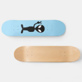 Alien UFO Martian Skateboards roze (Horizontaal)