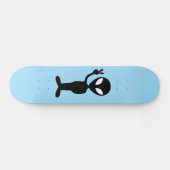 Alien UFO Martian Skateboards roze (Horizontaal)