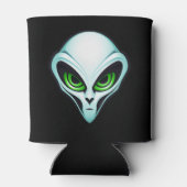 Alien UFO Ontvoering Ruimte Verjaardagsfeestje Blikjeskoeler (Achterkant)