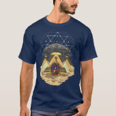 Alien UFO Pyramide Ancient T-shirt (Voorkant)