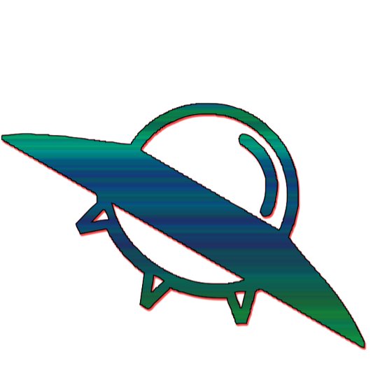 Alien UFO Schip Minimalistische Schort | Sci-Fi Ku