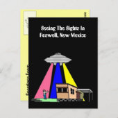 Alien UFO Sighting ROSWELL Briefkaart uit de midde (Voorkant / Achterkant)