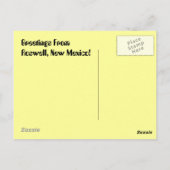 Alien UFO Sighting ROSWELL Briefkaart uit de midde (Achterkant)