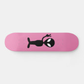 Alien UFO Skateboards roze (Horizontaal)